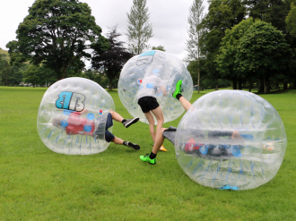 Border Bubble Football Match